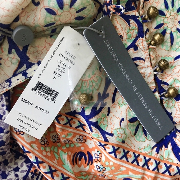 Twelfth Street by Cynthia Vincent Boho Dress Sz P - Picture 5 of 5